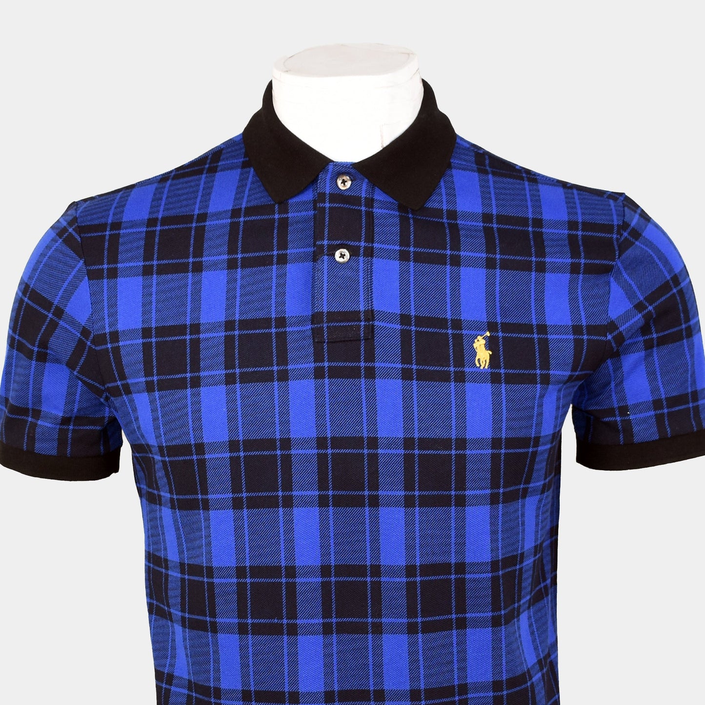 Small Pony Check Men'S Polo