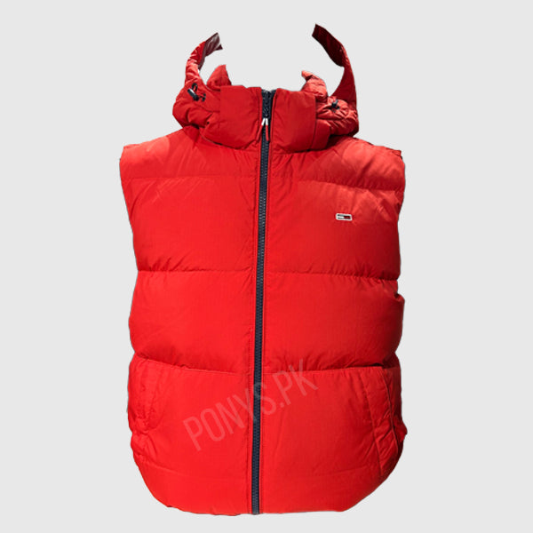 Men S/L Quilted Jacket With Hood (Tommy Hilfiger)