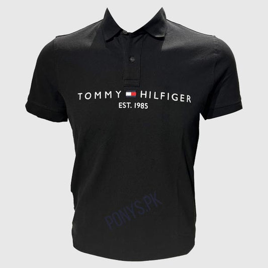 POLO NECK WITH TOMMY FLAG MEN'S POLO SHIRT (TOMMY HILFIGER)