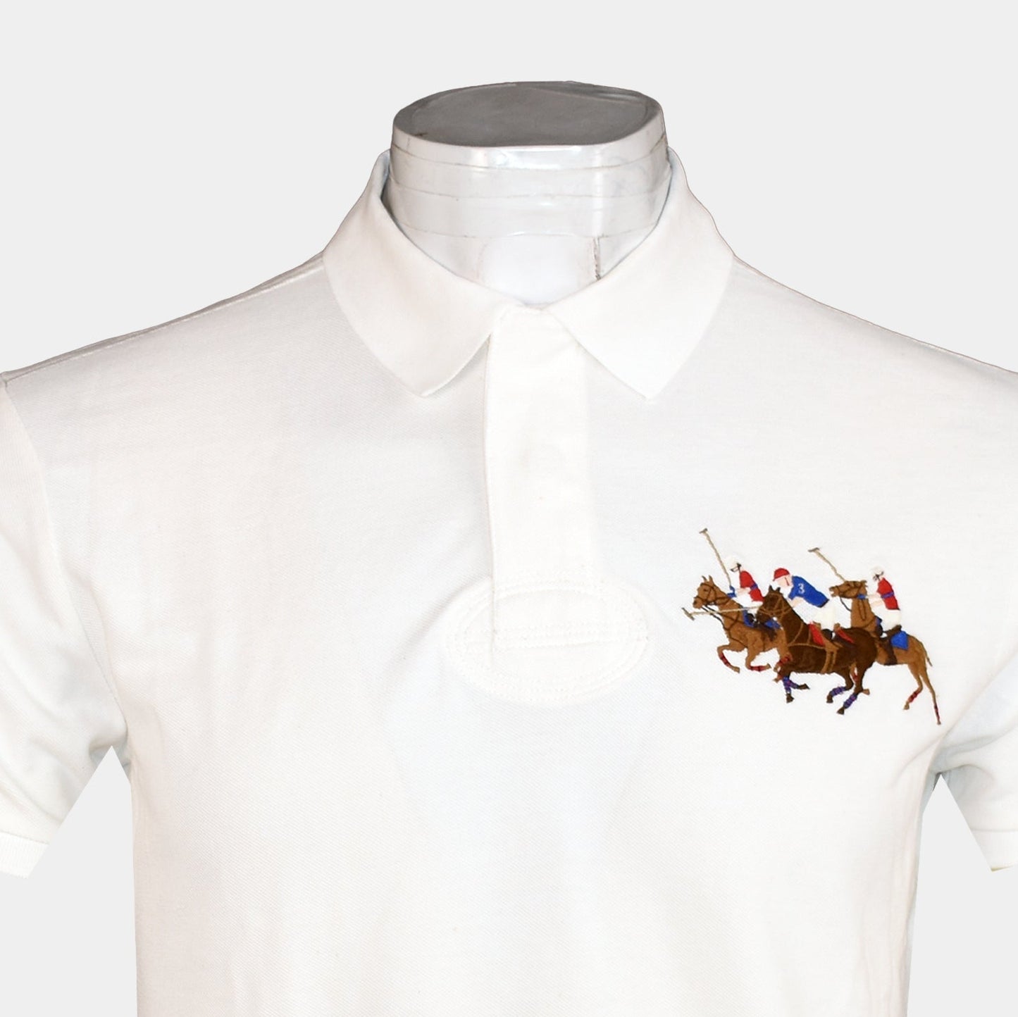 Front Triple Pony Men'S Polo