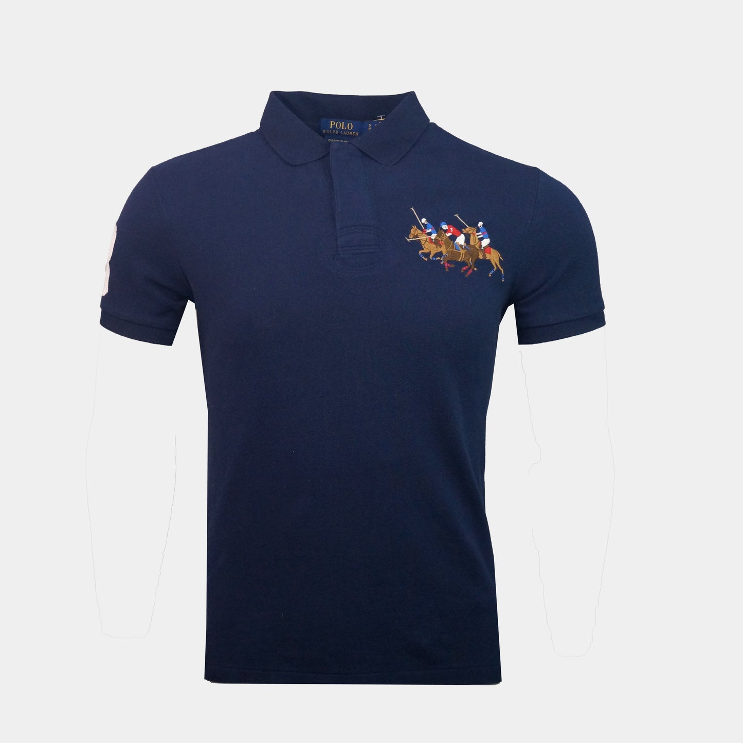 Front Triple Pony Men'S Polo
