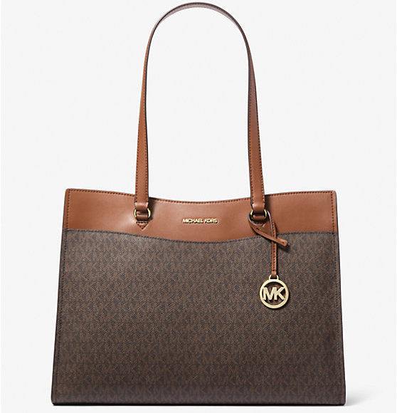 Jet Set Travel Large Saffiano Leather Pocket Tote Bag