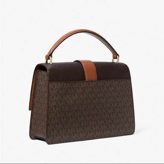 Greenwich Medium Signature Logo Satchel