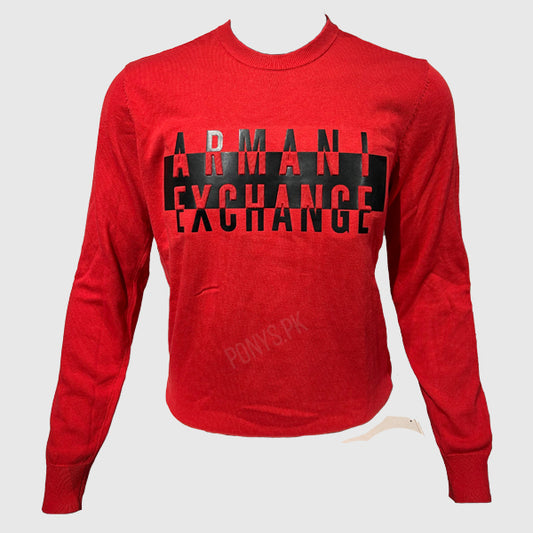 MEN L/S PULL OVER SWEATER (ARMANI EXCHANGE)