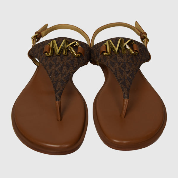 Ladies Reed Flat Thong Brown