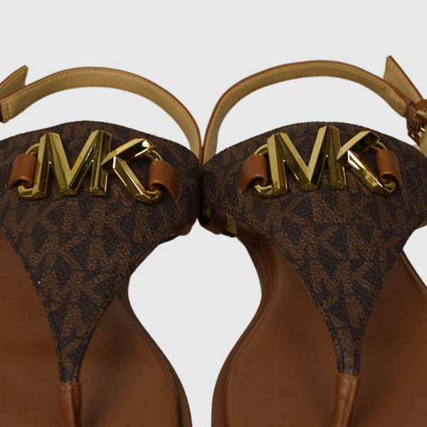 Ladies Reed Flat Thong Brown