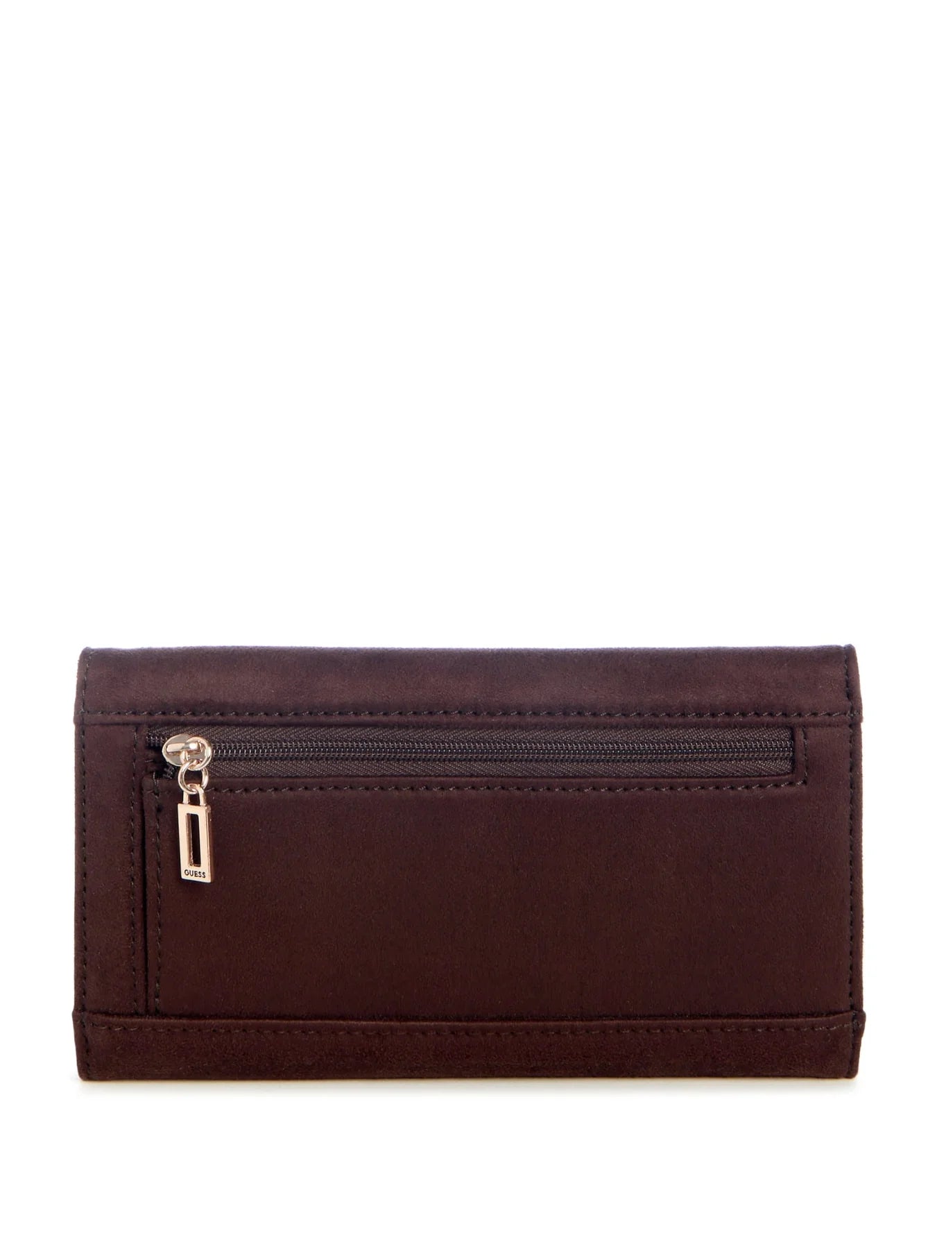 Ladies demelza faux-suede slim clutch wallet