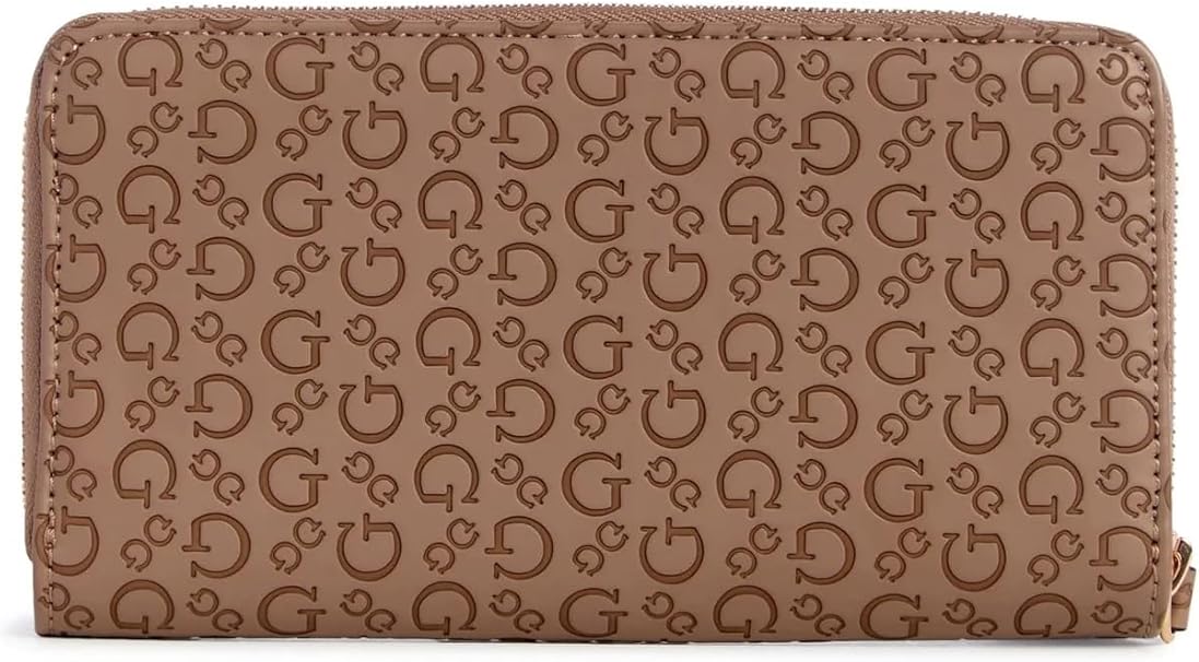 Ladies Debossed Logo Zip Around Wallet