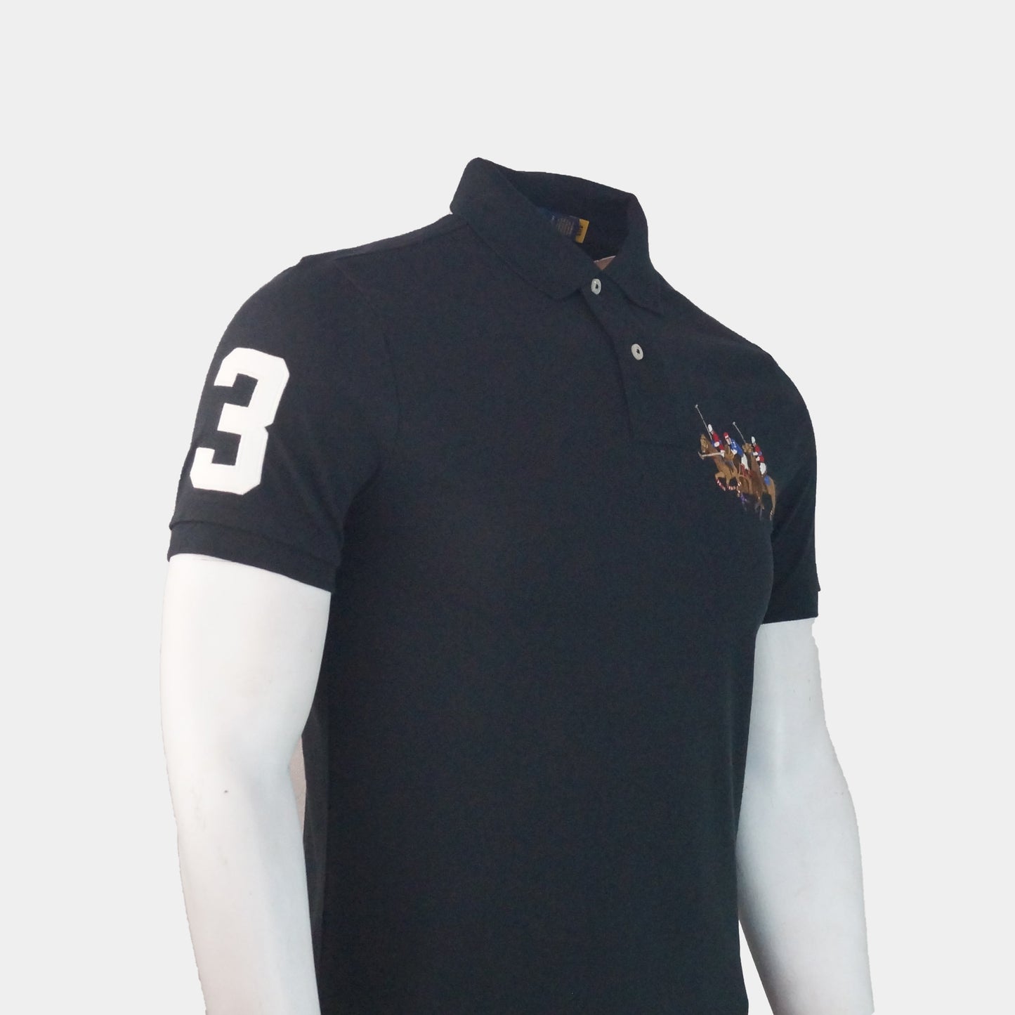 Front Triple Pony Men'S Polo