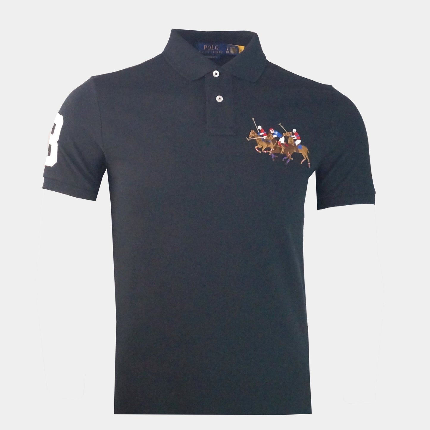 Front Triple Pony Men'S Polo