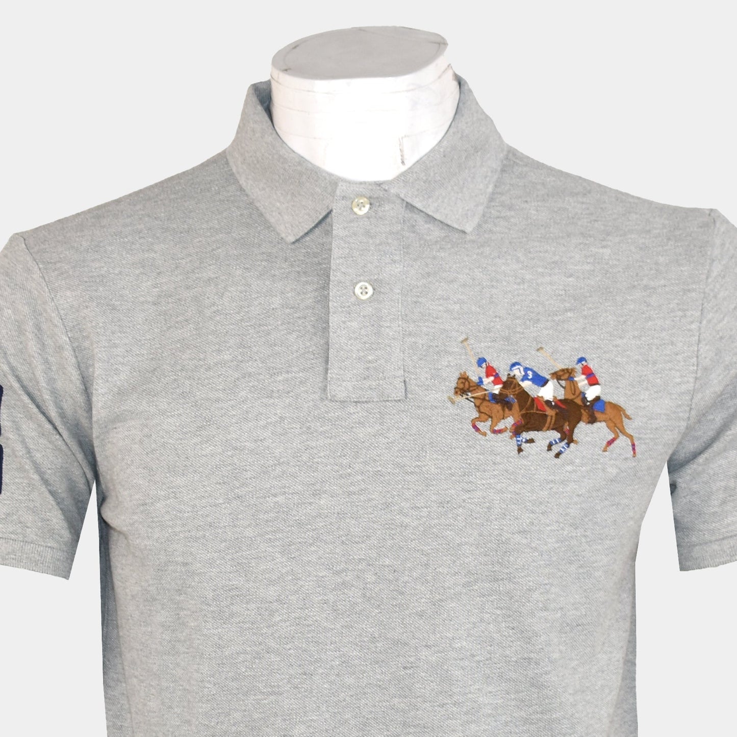 Front Triple Pony Men'S Polo