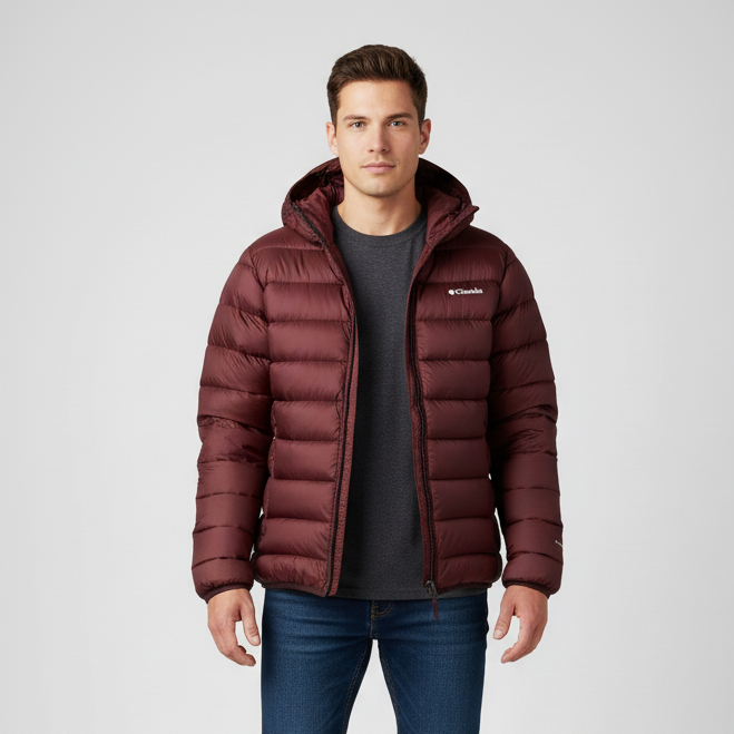 Columbia Puffer Hoodie Jacket