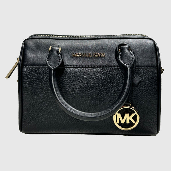 Michael kors black duffle on sale bag