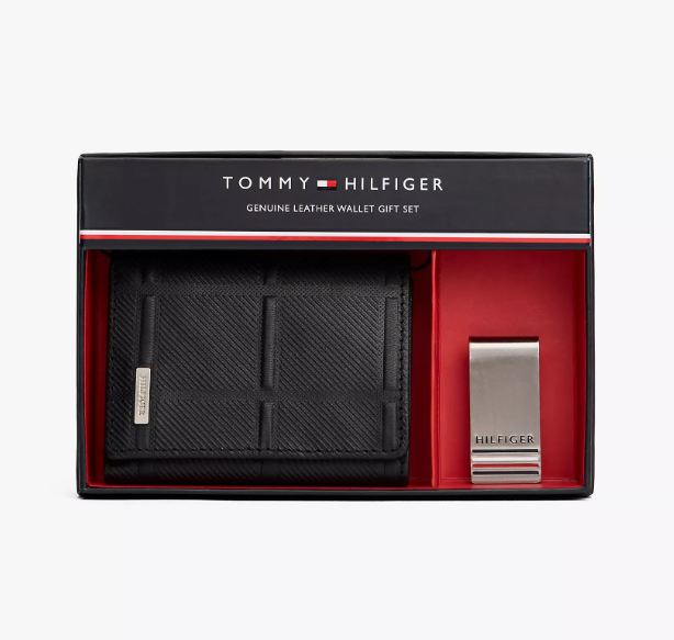 Tommy GIFT SET TRIFOLD WALLET /MONEY CLIP