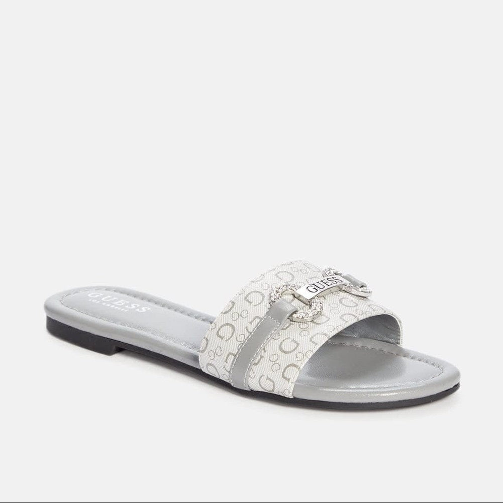 lamera logo slide sandals