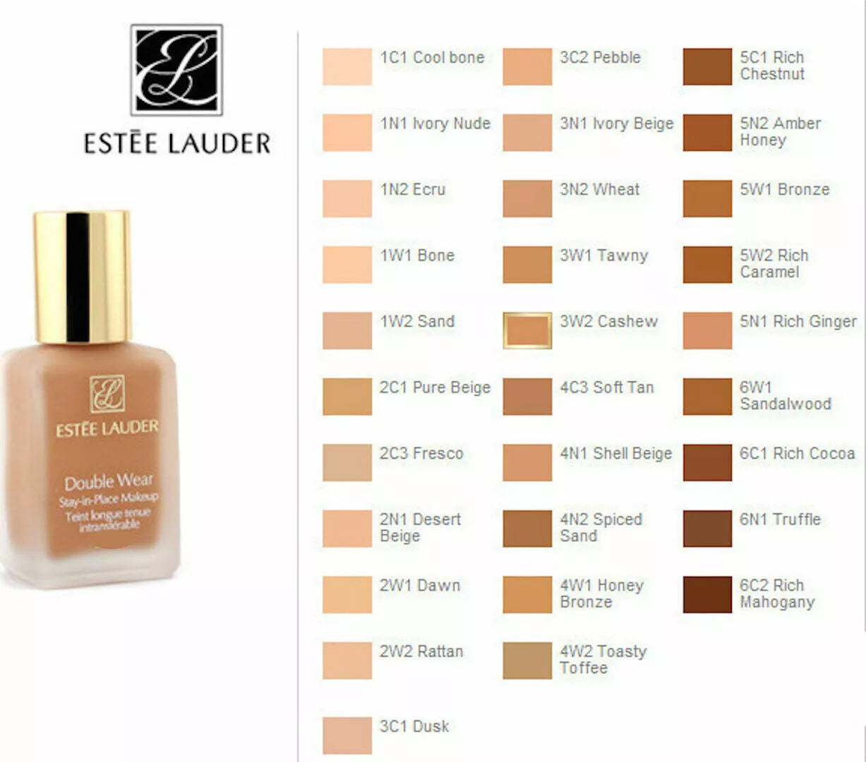 Double Wear Foundation 3W2