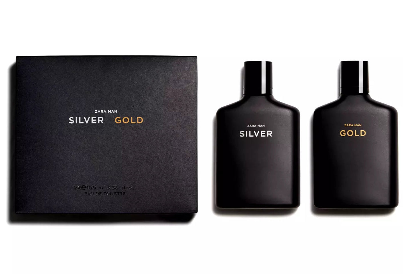 ZARA MAN GOLD + MAN SILVER FRAGRANCE