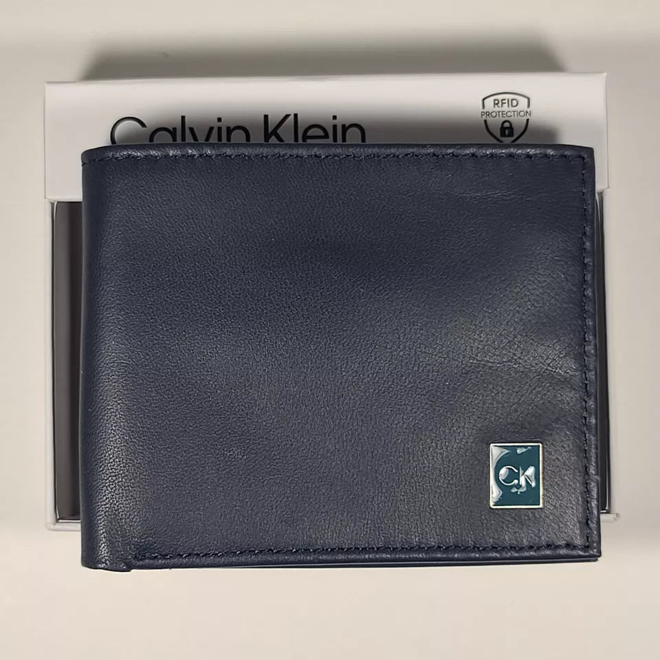 Ck Men's Bifold Leather Wallet