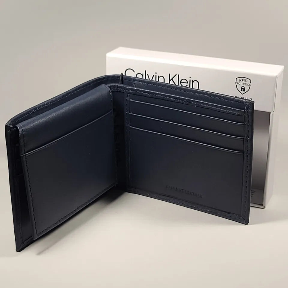 Ck Men's Bifold Leather Wallet