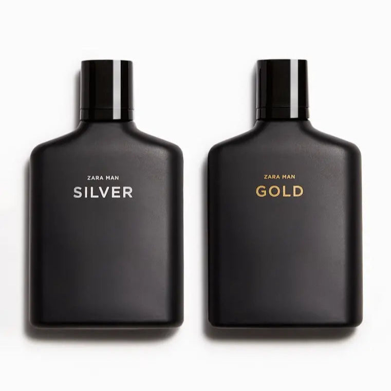 ZARA MAN GOLD + MAN SILVER FRAGRANCE
