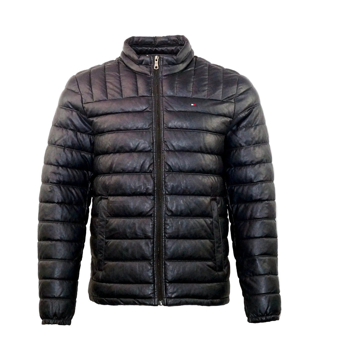 Tommy Puffer Leather Jacket