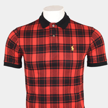 Small Pony Check Men'S Polo