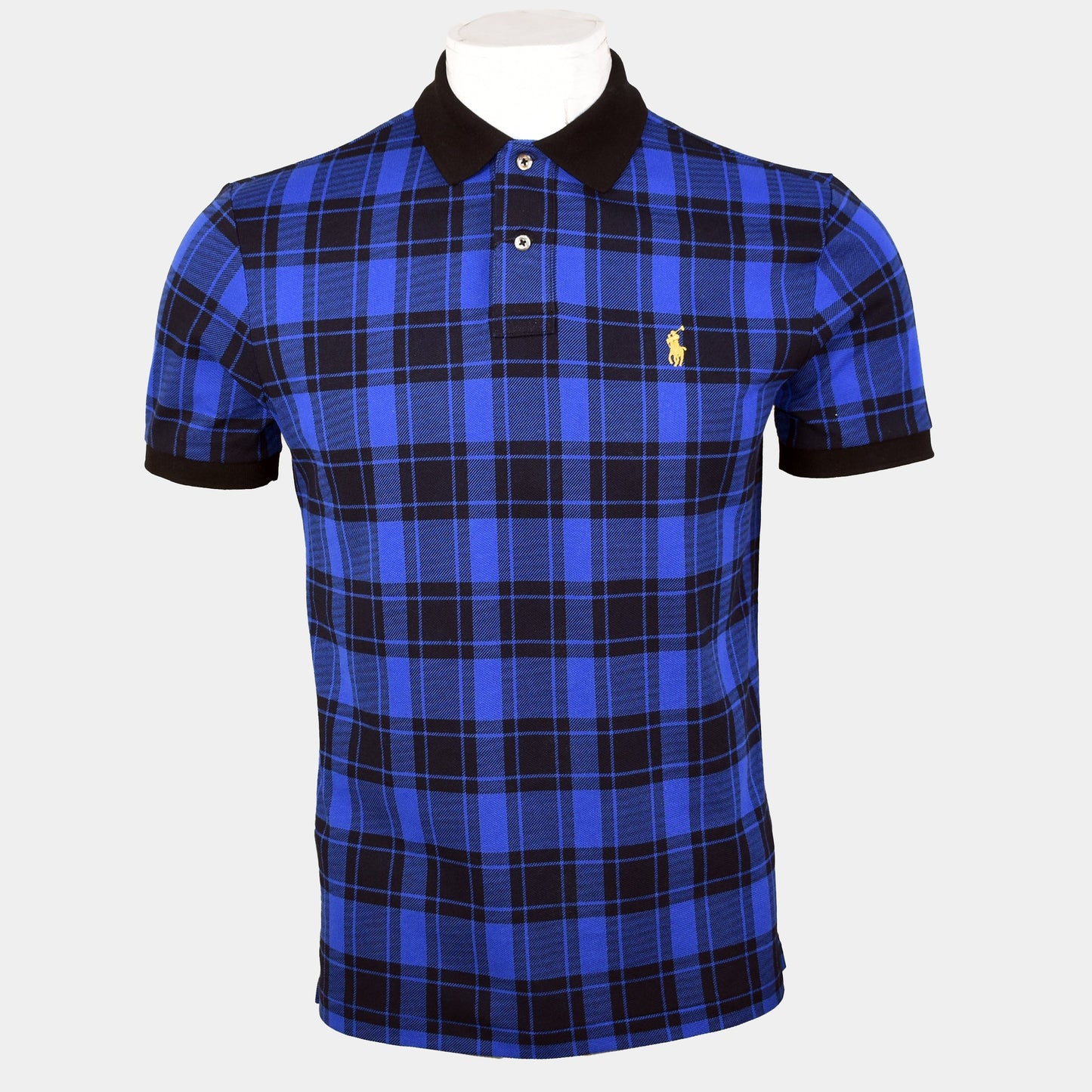 Small Pony Check Men'S Polo