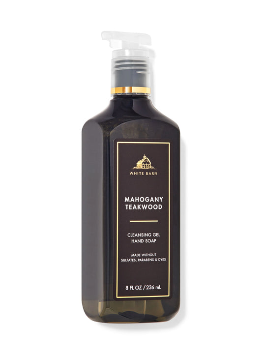 Mahogany Teakwood Cleansing Gel Hand Soap 236 ML