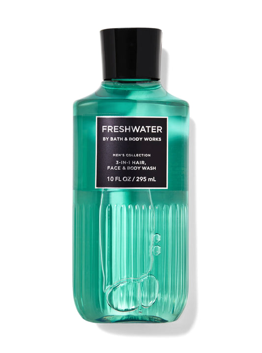 Mens Freshwater 3-in-1 Hair, Face & Body Wash