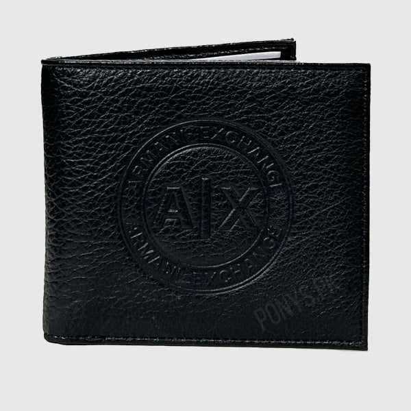 EMBOSSED LOGO LEATHER WALLET (ARMANI EXCHANGE)