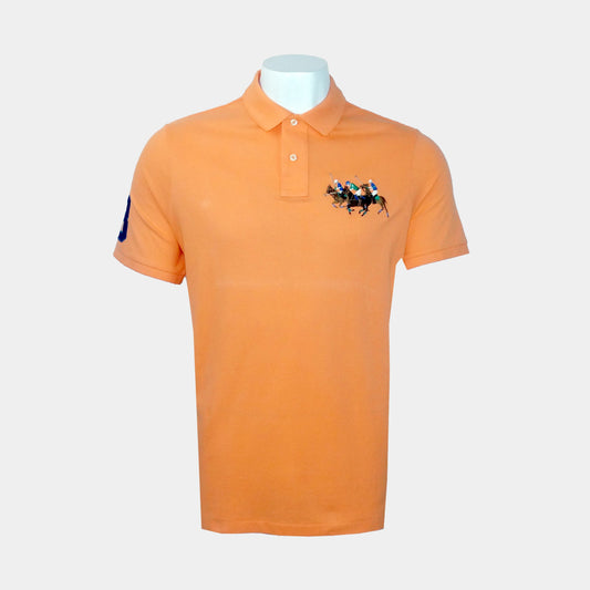 Front Triple Pony Men'S Polo