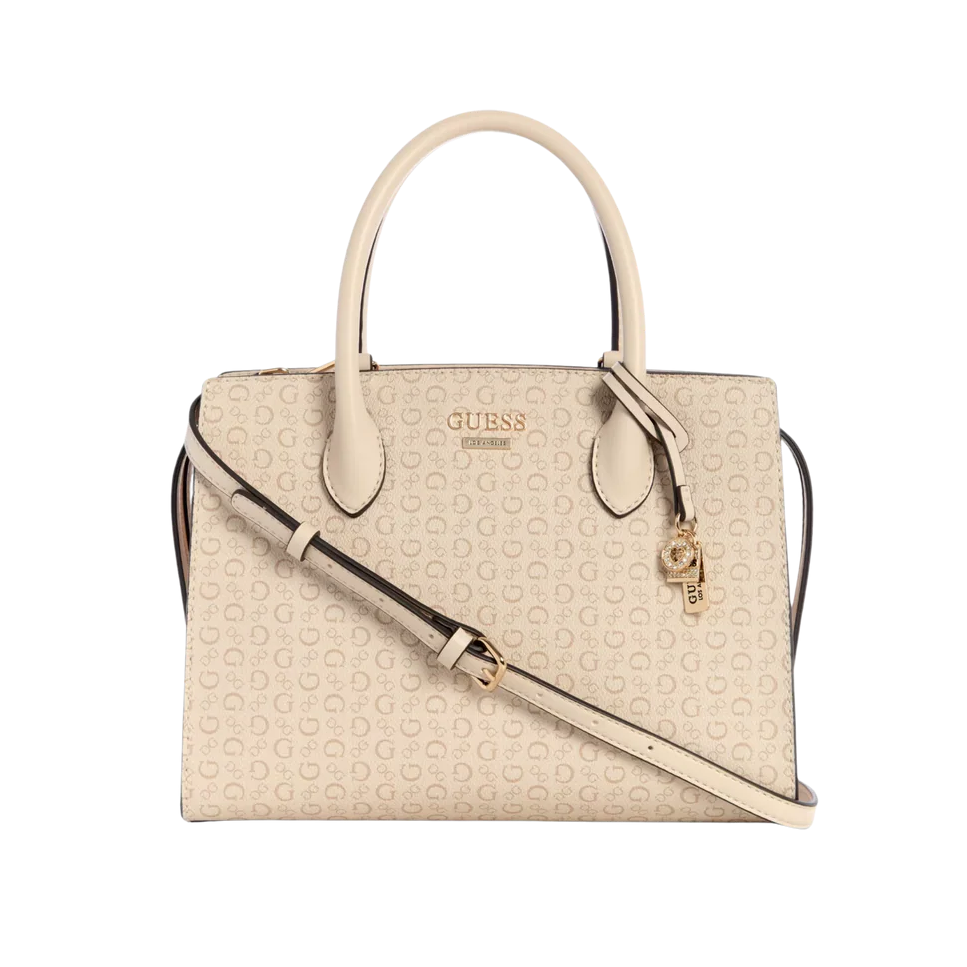 Guess Women Beryln Logo Large Satchel Handbag