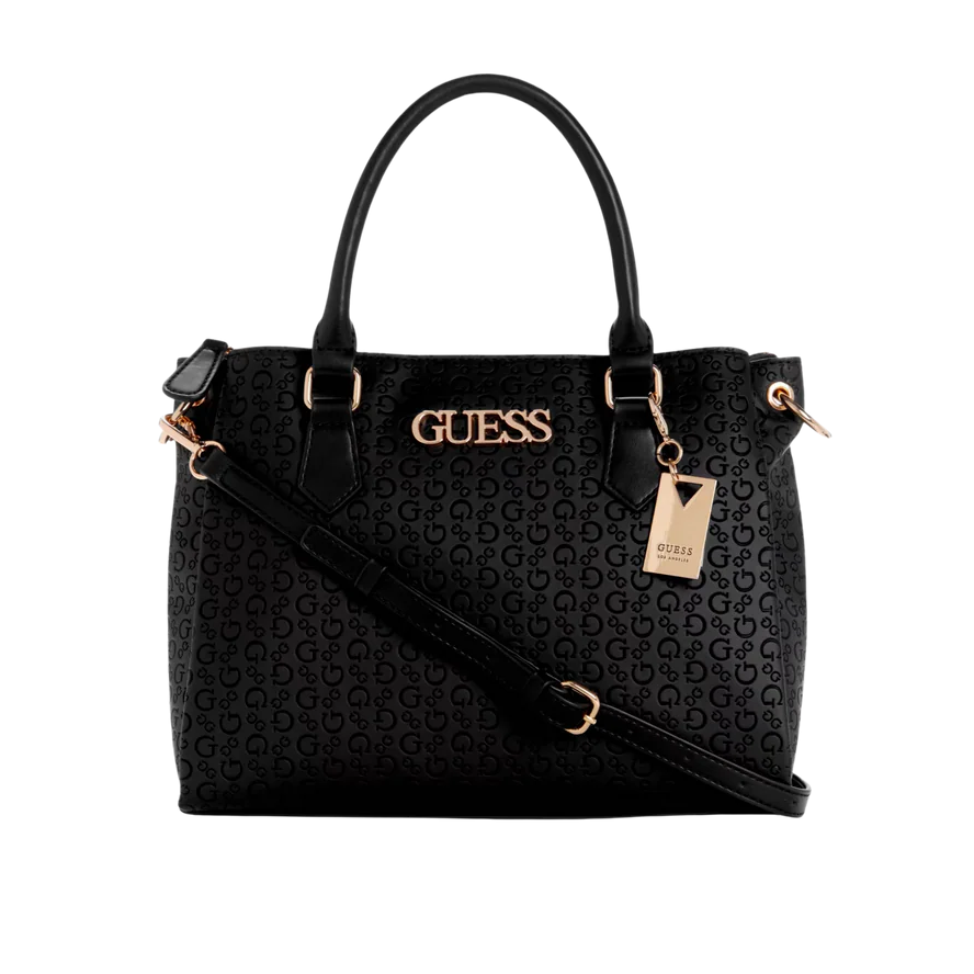 Women Zakaria Debossed Logo Satchel Handbag