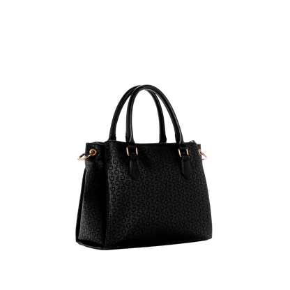 Women Zakaria Debossed Logo Satchel Handbag