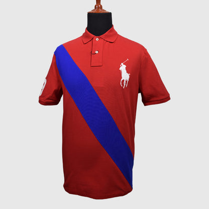 Men S/S Cf Sash Big Pony Polomen'S Polo Shirt Red