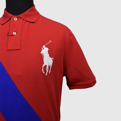 Men S/S Cf Sash Big Pony Polomen'S Polo Shirt Red