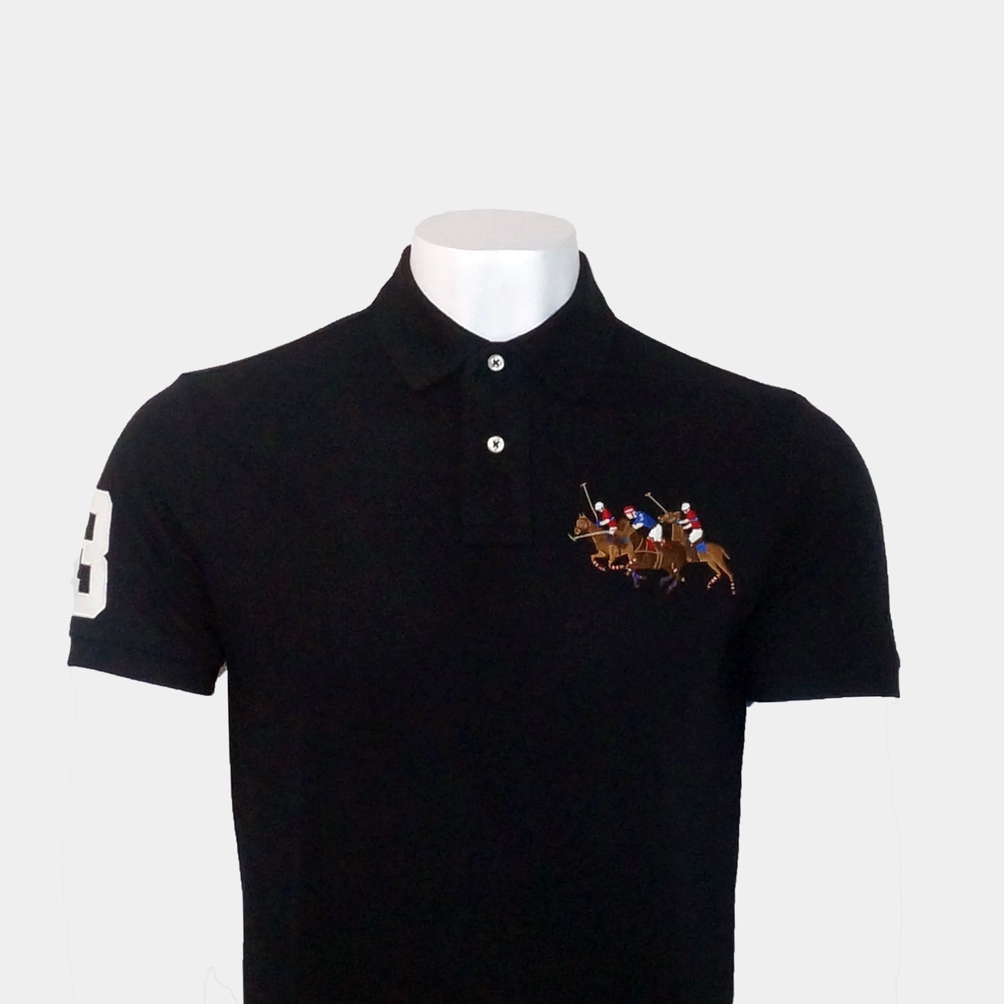 Front Triple Pony Men'S Polo