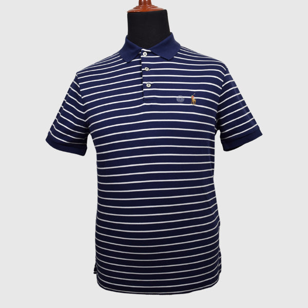 Men S/S Csf St Sp Polo Men'S Polo Shirt Navy Stripe