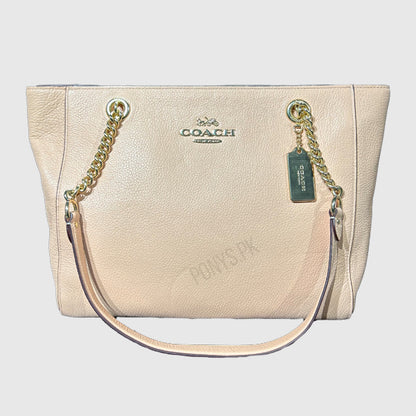 Women Lth Cammie Chn Tote Bag (Coach)