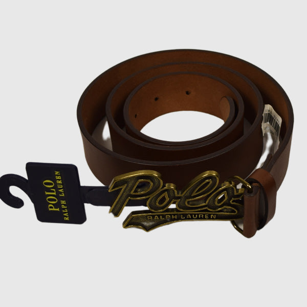 Men Buckle Waist Belt (Rl) Brown