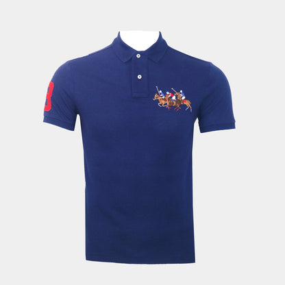 Front Triple Pony Men'S Polo