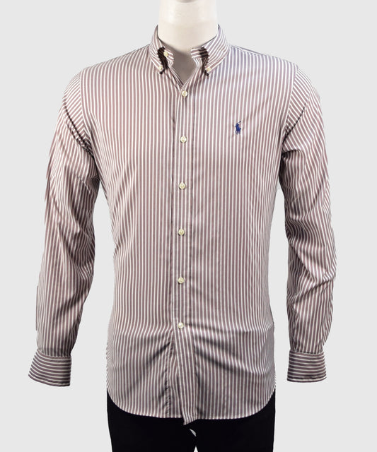 L/S Shirt Sf Shirt Performance Stripe Men'S Shirt (Ralph Lauren)