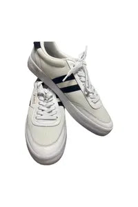 Men Leather Mesh Sneaker (Rl) White/Black