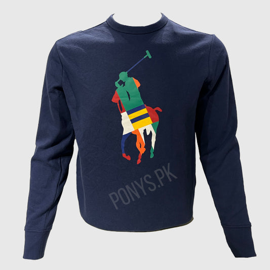 MEN L/S MULTI COLOR PONY SWEAT SHIRT (RALPH LAUREN)