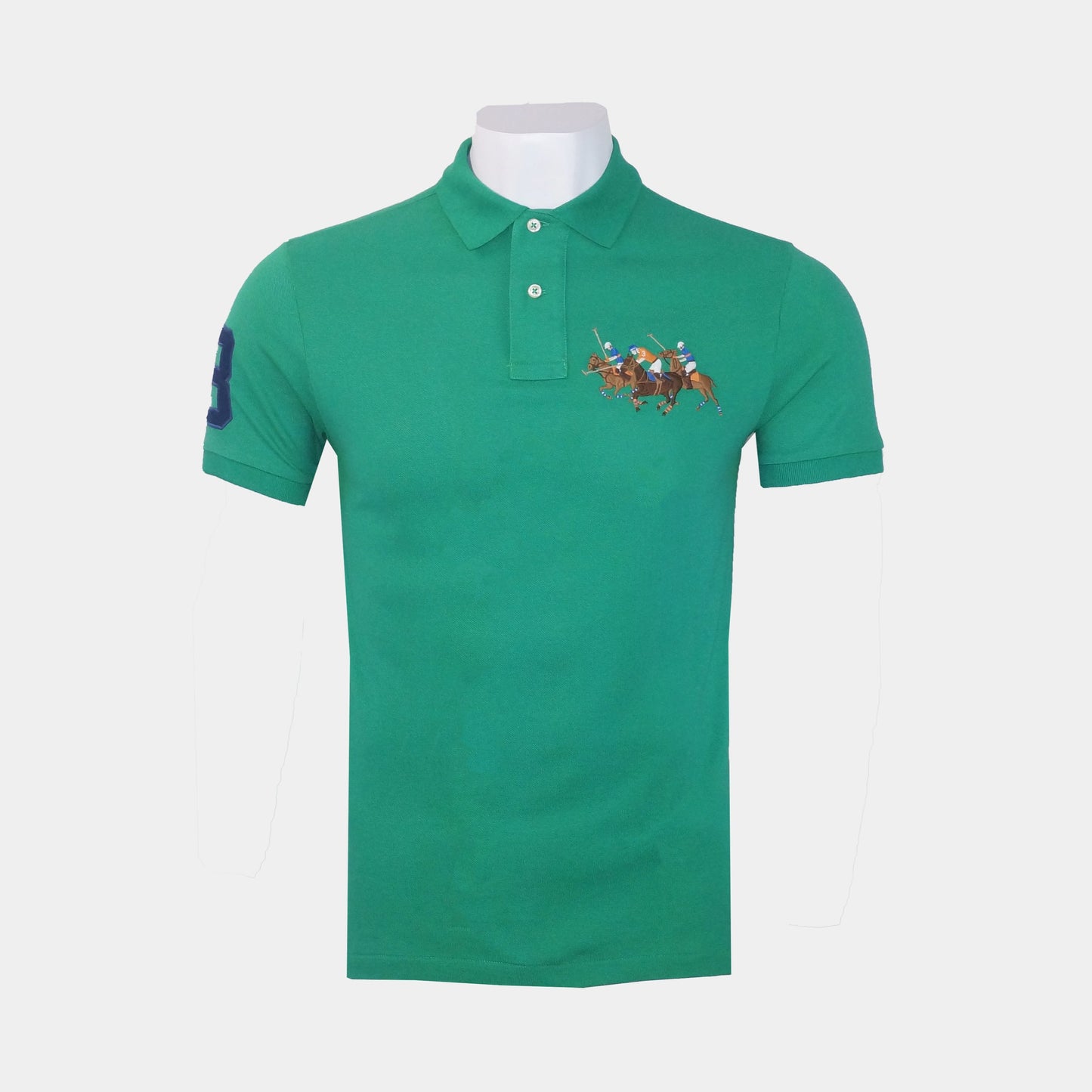 Front Triple Pony Men'S Polo