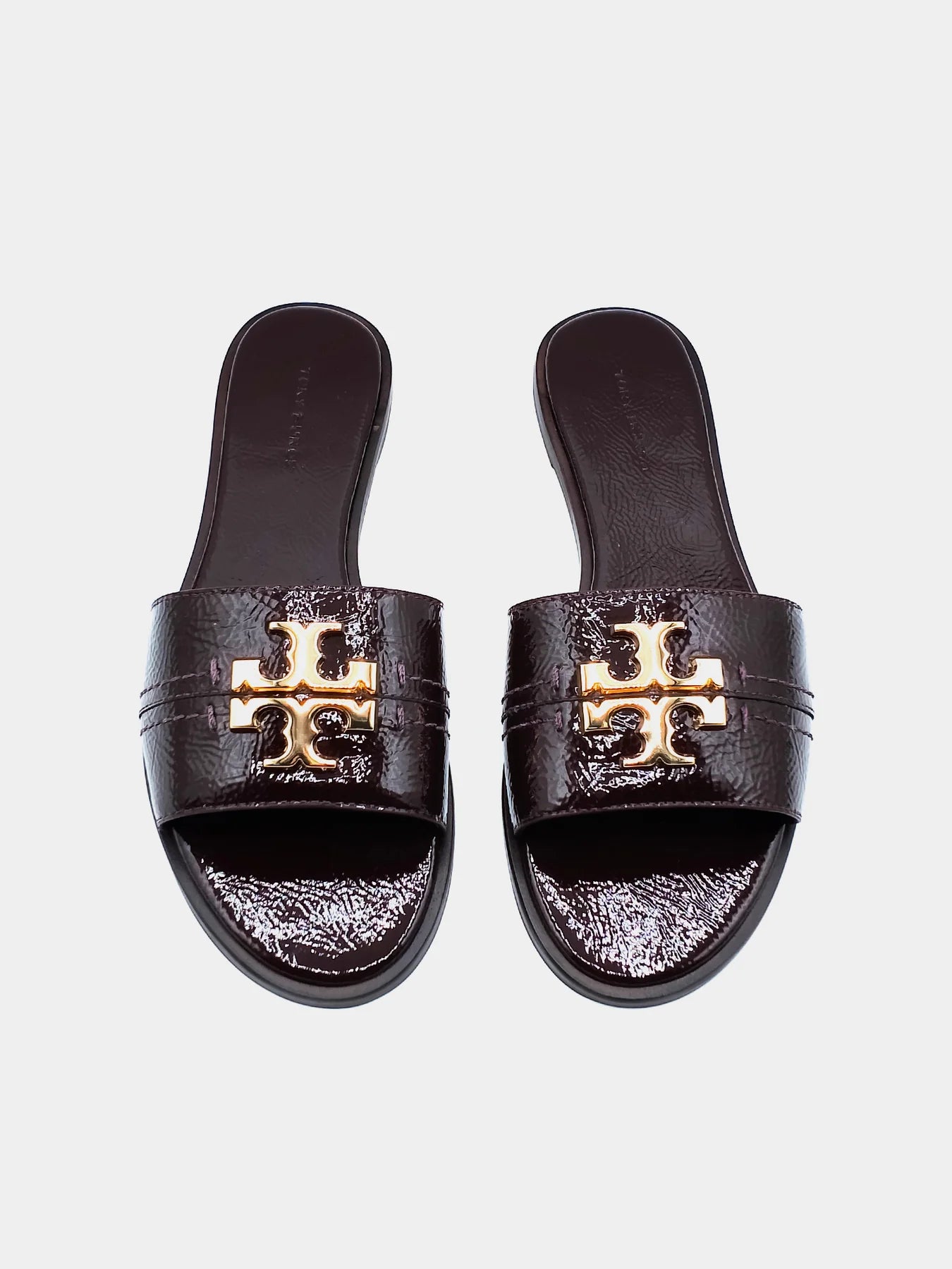 Everly Slide Softly Naplak Cow Patent - Agnello