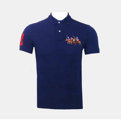 Front Triple Pony Men'S Polo