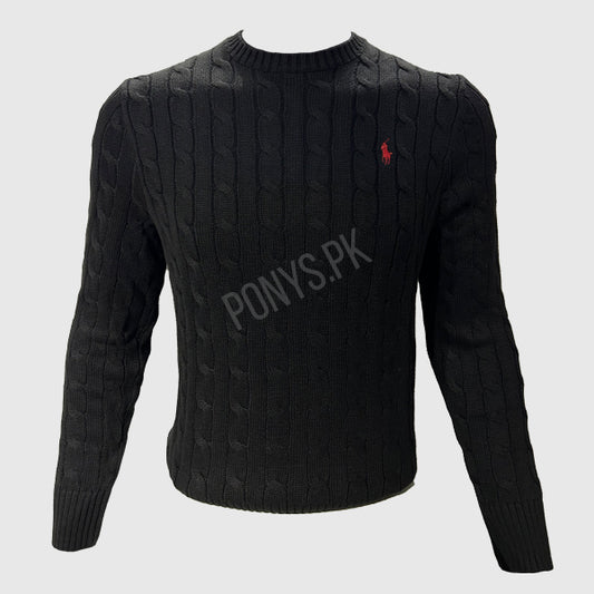 Men L/S R/N Cable Knit Sweater (Ralph Lauren)