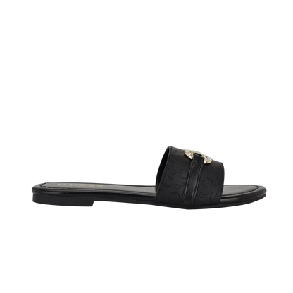 lamera logo slide sandals