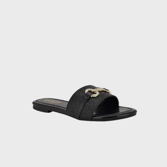 lamera logo slide sandals